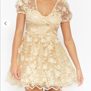 Floral Applique Dress